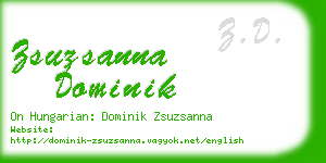 zsuzsanna dominik business card